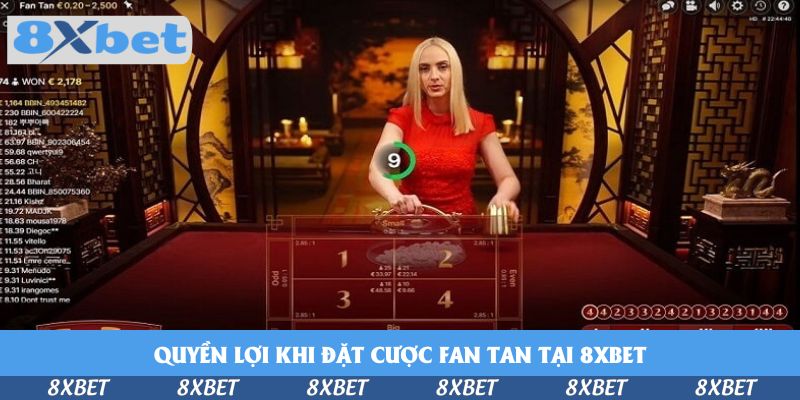 Bàn Fan Tan trực tiếp với dealer, đồng hồ đếm ngược và dải lịch sử kết quả các ván