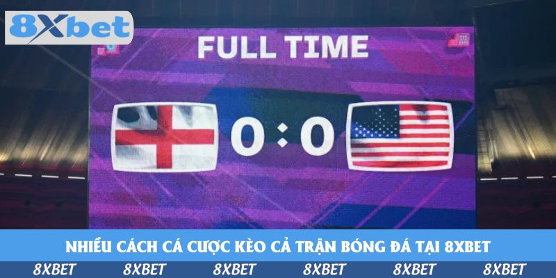 Bảng điện tử ghi Full Time với tỷ số 0:0 giữa cờ Anh và cờ Mỹ