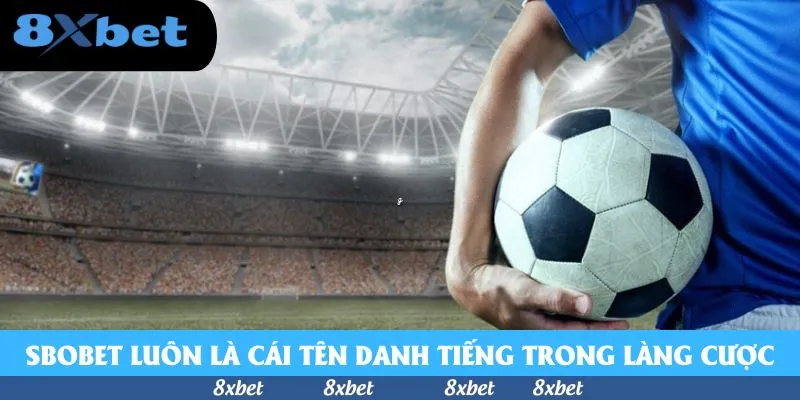 SBOBET bóng đá minh họa bằng cầu thủ áo xanh kẹp quả bóng trắng đen bên hông trong sân vận động sáng đèn