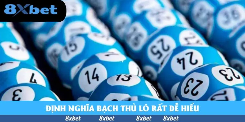 Nhiều hàng bóng số màu xanh dương in các số 13, 14, 23, 24 và 25