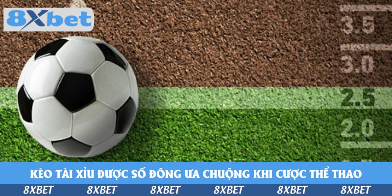 Quả bóng đá trên mặt sân cạnh dãy số 2.0, 2.5, 3.0, 3.5 minh họa các mốc kèo tài xỉu