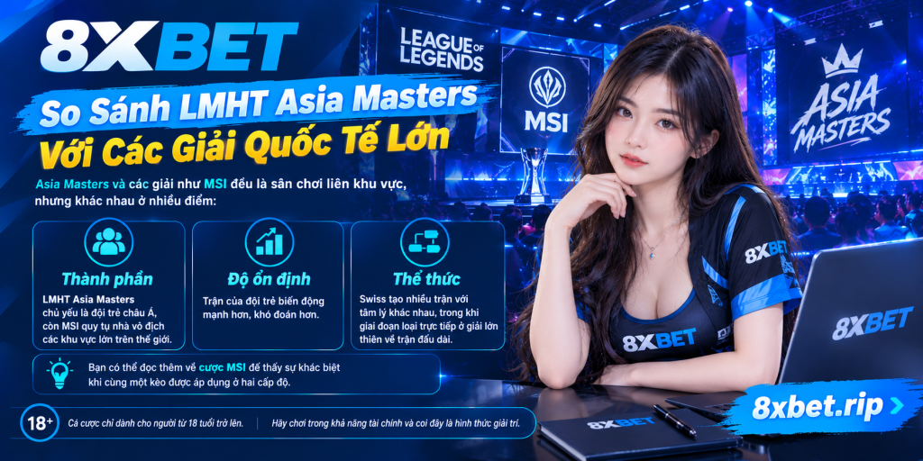 So sánh LMHT Asia Masters với các giải quốc tế lớn như MSI