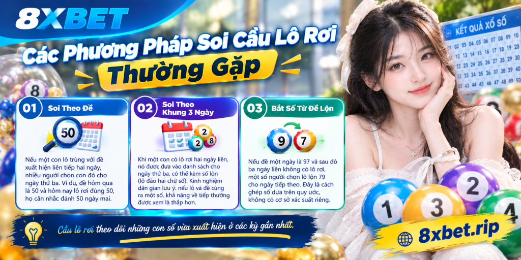 Các phương pháp soi cầu lô rơi theo đề, khung 3 ngày và đề lộn